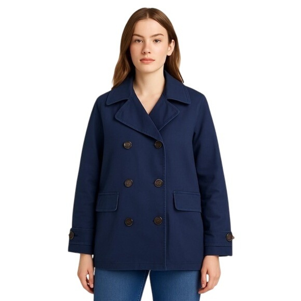 GRYPHON NY navy Mini Trench coat‎ double breasted size S